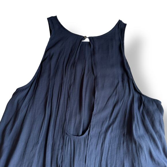Free People Tank Layers in Love Tunic Top Womens Size M Navy Blue Boho - Picture 5 of 7